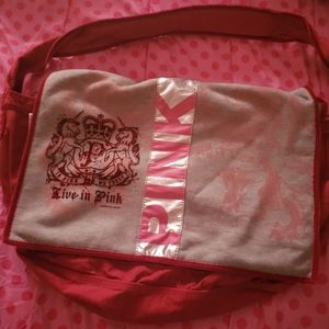 VS Pink Vintage Messenger Bag! Like new!